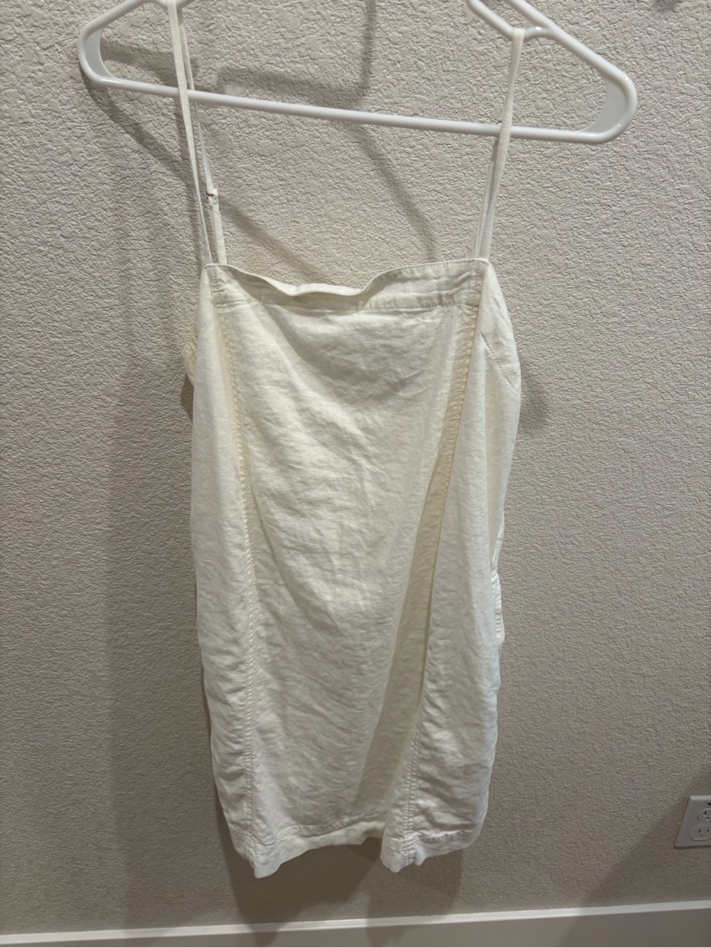 Madewell Women's White Linen Slip Dress